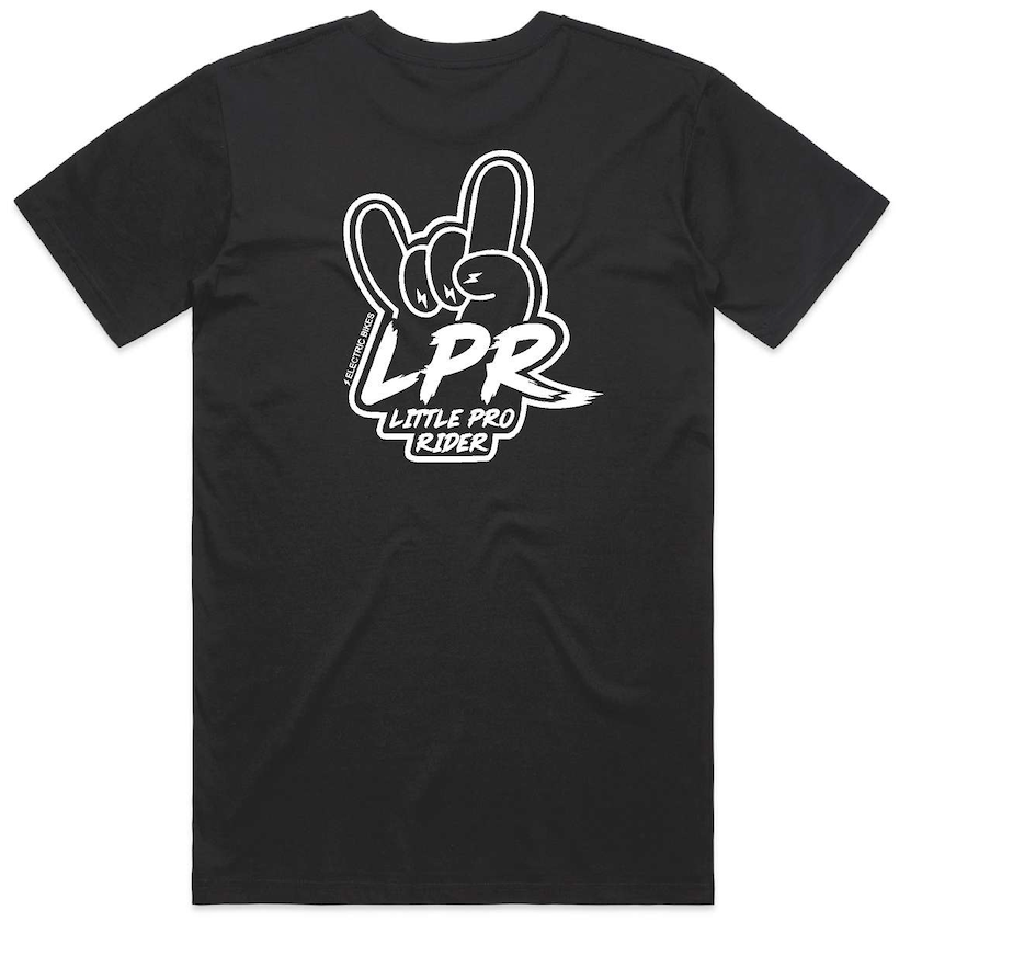 White on Black "ROCK ON" Tee - Kids
