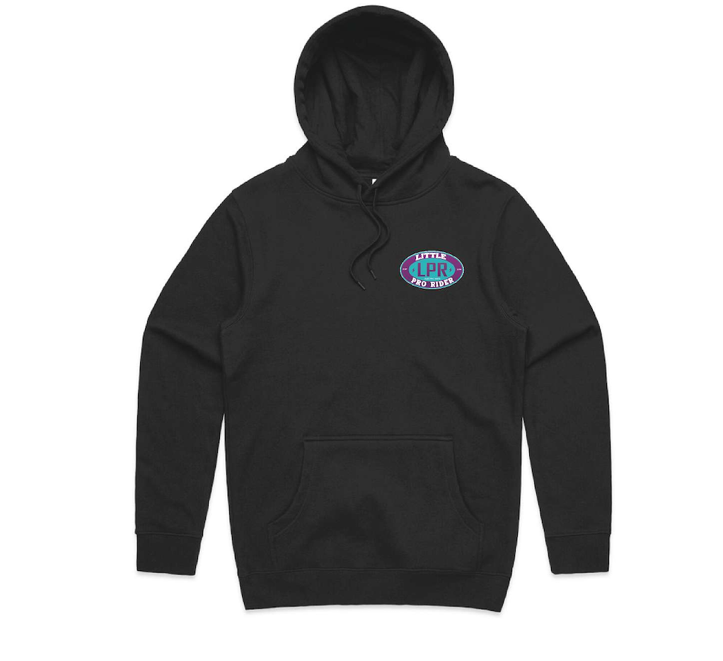 Colour"Rock On" Hand - BIack Hoodie - Adults