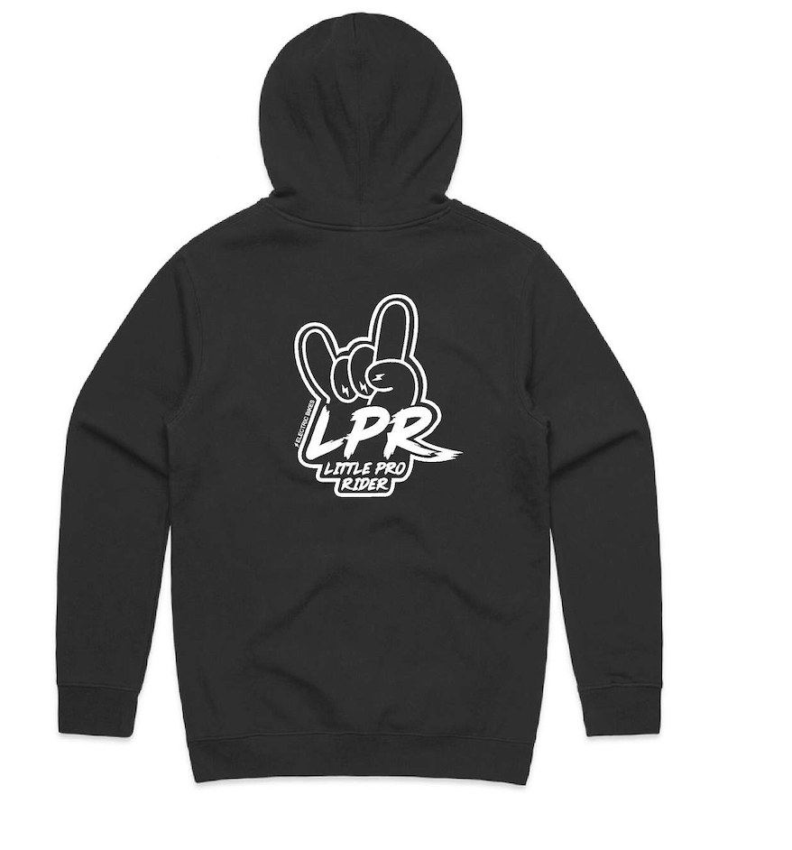 "Rock On" Hand - BIack Hoodie - Kids