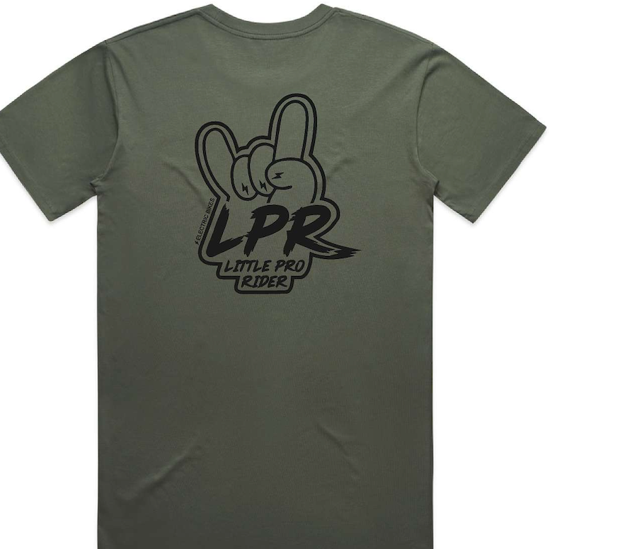 "Rock On" Hand - Black on Cypress - Kids