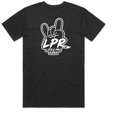 White on Black "ROCK ON" Tee - Kids