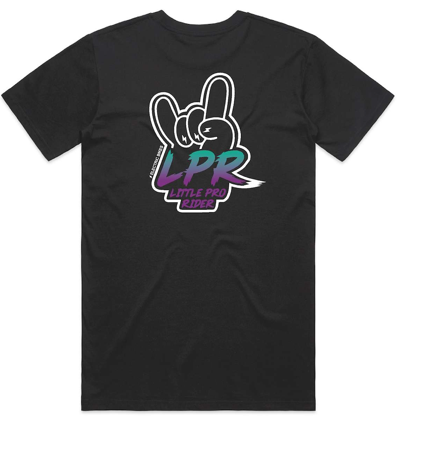 Colour on Black "ROCK ON" Tee - Adults